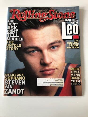 Rolling Stone Magazine Leonardo Dicaprio Front Cover Steven Van Zandt March Ebay