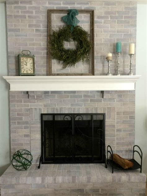 The brick fireplace remodel features contemporary style and adds subtle texture to the otherwise white room and furnishings. DIY Ideas to Give Your Brick Fireplace a Modern Update ...