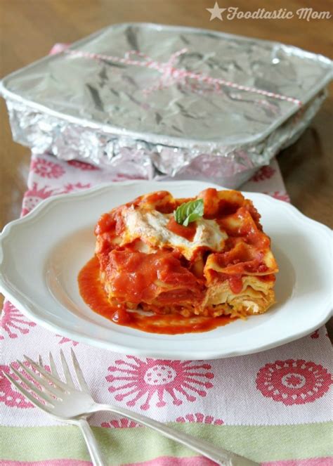 Chicken Margherita Freezer Lasagna With Ragú Foodtastic Mom