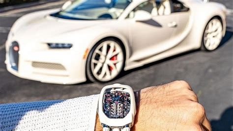 Manny Khoshbin Has The Ultimate Boss Duo A Bugatti Chiron Hermes And Jacob Co Timepiece