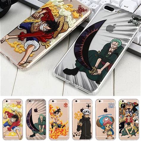 Custom anime mobile phone case iphone case. One Piece Luffy Roronoa Soft TPU Back Cover Case For Coque ...