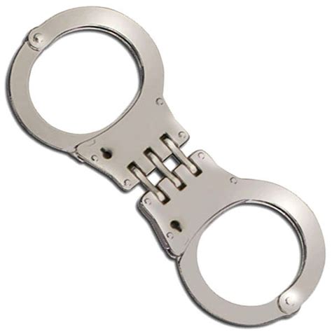 Home>duty gear>handcuffs and restraints>hinged handcuffs. MTech USA Zinc Material Handle Nickel Plated Hinged Handcuff