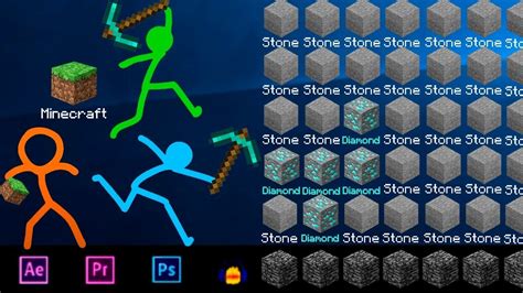 Stickman Animation Vs Minecraft ~ Desktop Survival Animator Vs