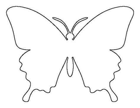 Butterfly Pattern Use The Printable Outline For Crafts Creating