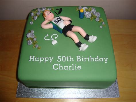 2 tier parcel for a 40th by jules. Running-themed cakes that take the cake