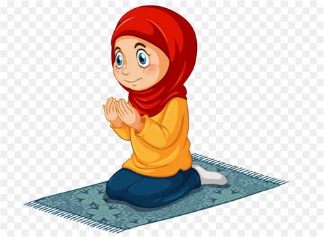 Gambar Animasi Orang Berdoa Islam