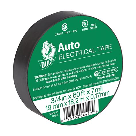 Duck Brand Vinyl Automotive Electrical Tape 34 X 60