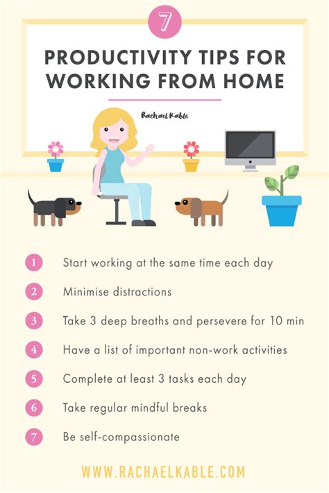 7 Productivity Tips For Working From Home — Rachael Kable