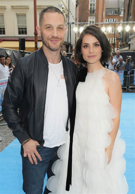 Tom Hardy Grows His Hair Back At Swimming With Men Premiere With Charlotte Riley