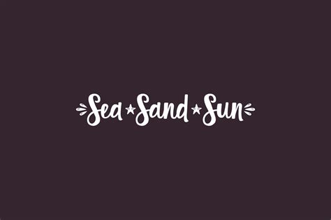 Sea Sand Sun Fonts Shmonts