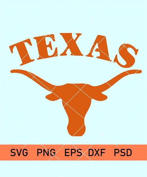 Texas longhorn svg, Texas SVG, Texas Longhorns cut files for tee design