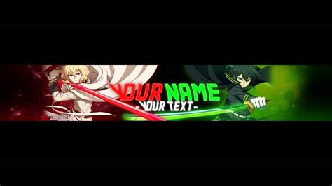 owari no seraph v2 anime banner template 29 youtube