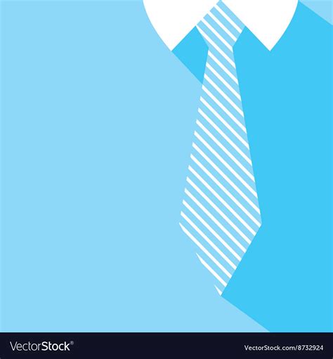 This father's day, treat your favorite fellow to something extra special. Fathers day background tie and blue shirt Vector Image