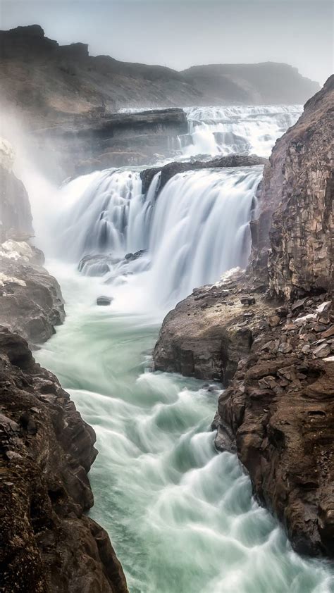 The Golden Foss Gullfoss Waterfall In Iceland Windows 10 Spotlight