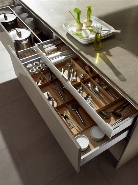 Small Kitchen Cabinet Organization Design With Many Tools