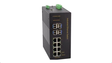 8 Port 101001000m Ethernet 4 Port Gigabit Sfp Din Rail Managed