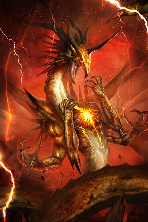 Thunder Dragon By Boolahaha On Deviantart Искусство с драконами