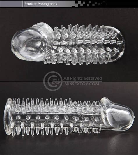Japan Crystal Spike Sleeve A Male Delay Soft Silicone Penis Sleeve Condom Enlargement Extender