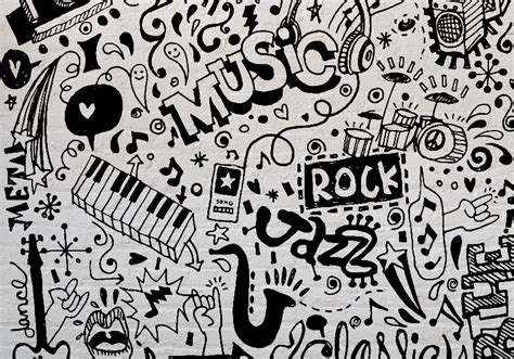 Music Doodle Music Wall Mural Tenstickers