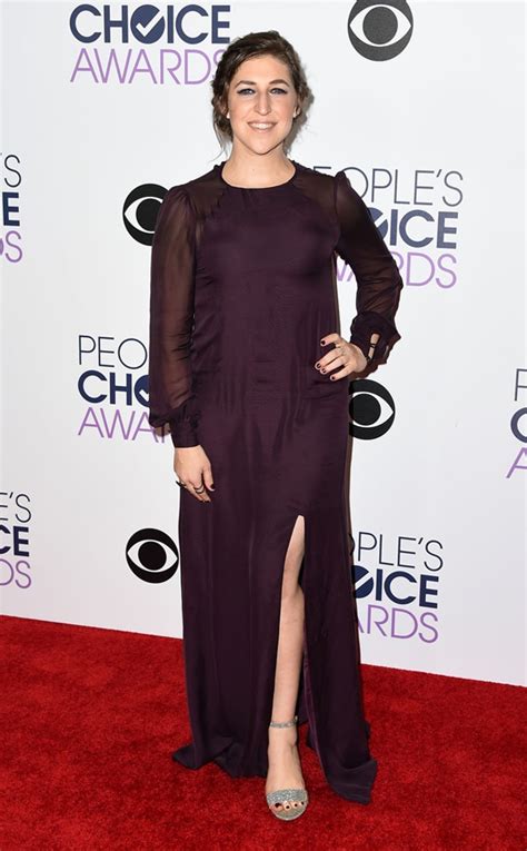 Mayim Bialik From 2016 Peoples Choice Awards Red Carpet Arrivals E News