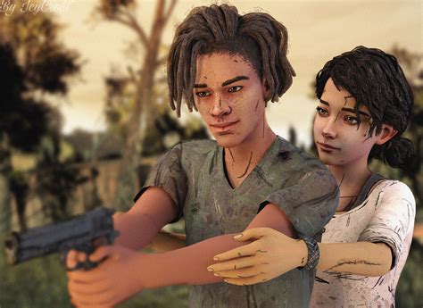 The Walking Dead Final Season Louis And Clementine By Icycroft On