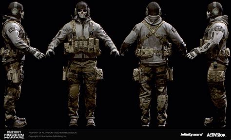 Artstation Call Of Duty Modern Warfare 2019 Classic Ghost Skin Ricky Zhang Call Of Duty