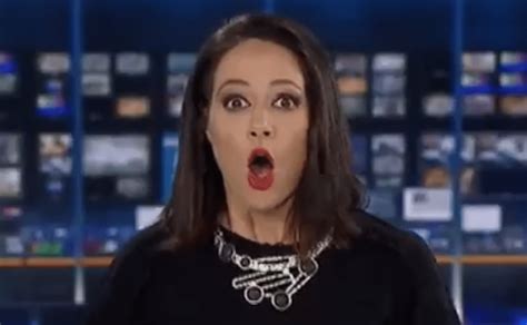 Watch A Daydreaming News Anchor Panic After She Realizes Shes On The Air