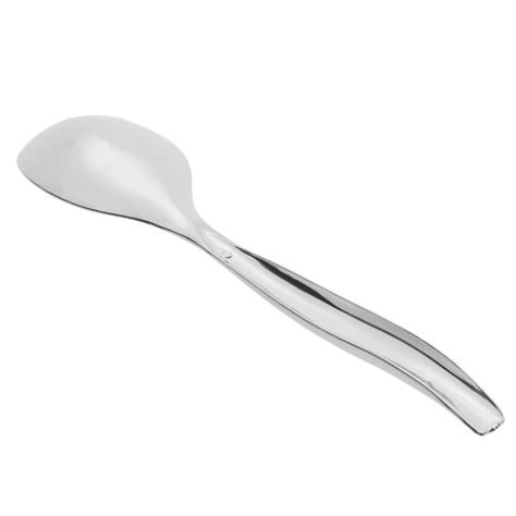 Sabert Um72s 10 Disposable Silver Plastic Serving Spoon 72case