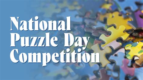 National Puzzle Day Competition Northbrook Park District