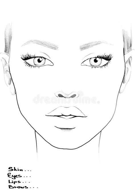 Makeup Face Charts Female Portrait Woman Portrait Eye Makeup Designs