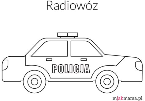 Auto Policyjne Kolorowanka Do Druku