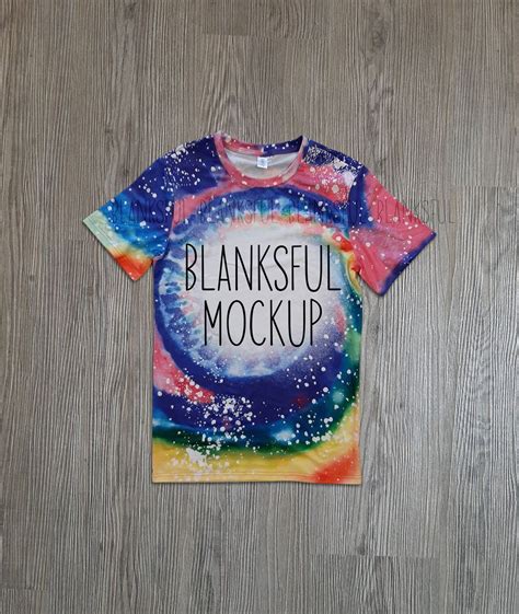 Blanksful Mockup Faux Bleach Shirt Style #7