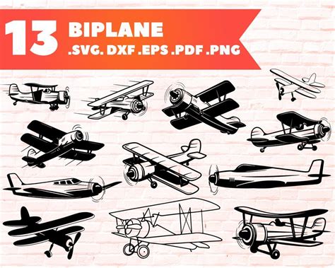 Biplane Svg Airplane Svg Biplane Vector War Plane Svg Military