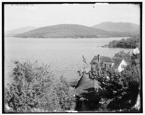 Adirondacks Ny Upper Saranac Lake From The Wawbeek Inn Library