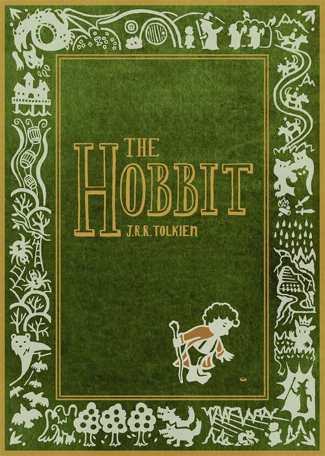 The Hobbit The Illustration Around The Edges Of The Books Cover