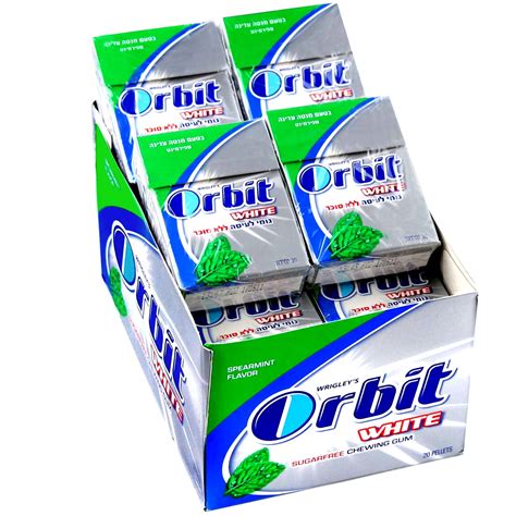 Kosher Orbit White Spearmint Gum Pellets 16ct Box • Oh Nuts®