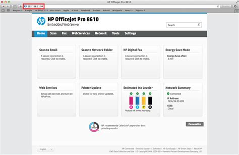 This collection of software includes the complete set of drivers, installer and optional software. Solved: HP Officejet Pro 8610 Web Service Enablement - HP ...