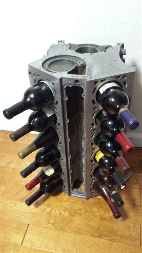 Homemade V12 Wine Rack Source Reddit