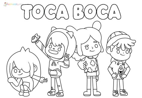 Printable Toca Boca Coloring Pages Printable Word Searches