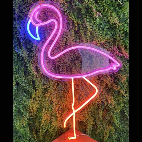 Vifulin Neon Flamingo Light Flamingo Lamp Neon Sign Lights Christmas Pink Flamingo Ts For