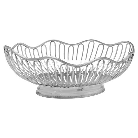 Grand Large Antique English Silver Plated Bread Basket Circa 1900 At