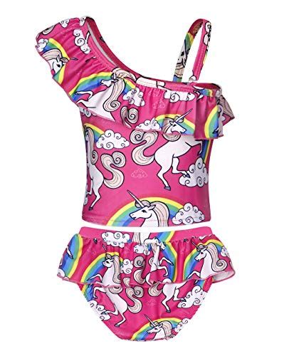 Amzbarley Girls Unicorn Tankini Swimsuit Swimwear Barthing Suit 2