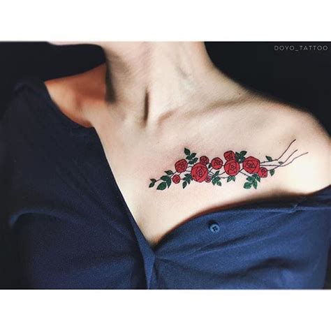 Trace Your Lovely Bones With These Beautiful Collarbone Tattoos