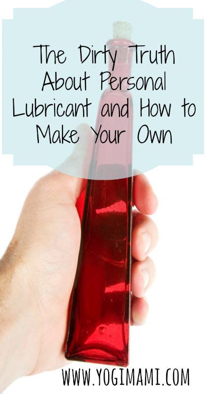 Homemade Natural Personal Lubricant Natural Lubricant Natural Lube