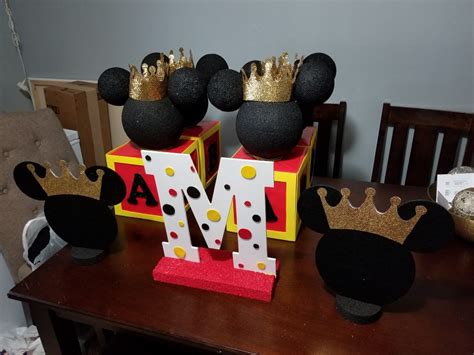 4.8 out of 5 stars 63. Prince Mickey baby shower centerpieces | Mickey mouse baby ...