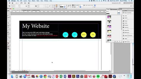 How To Start Making A Web Page In Indesign Youtube