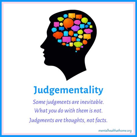 What Is Judgementality Mental Health Home