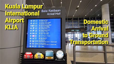 Kuala Lumpur International Airport Terminal 1 Domestic Klia Arrival To