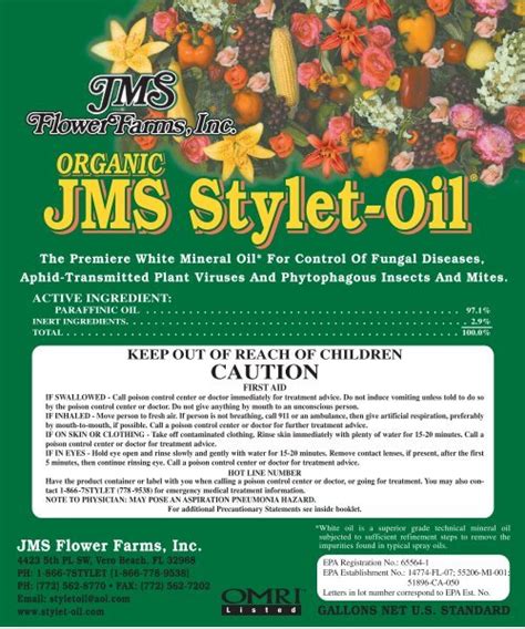 Jms Stylet Oil Arbico Organics