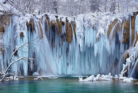 Frozen Waterfall Waterfall Plitvice Lakes National Park National Parks